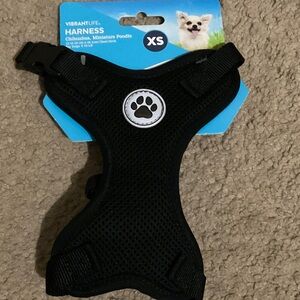 Vibrant Black Pet Harness Extra Small